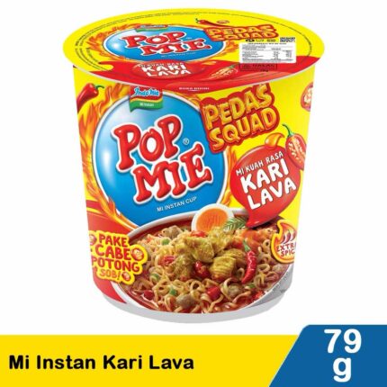POP MIE CUP kuah Kari Larva extra spicy